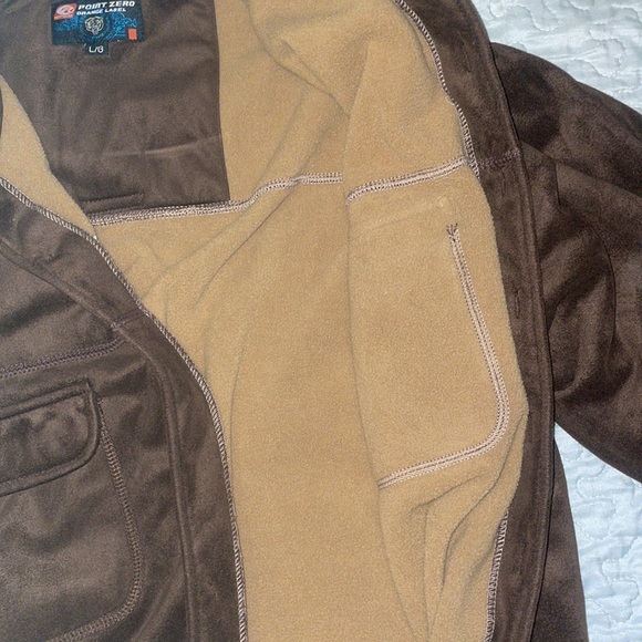 suede point zero brown jacket - Picture 3 of 3